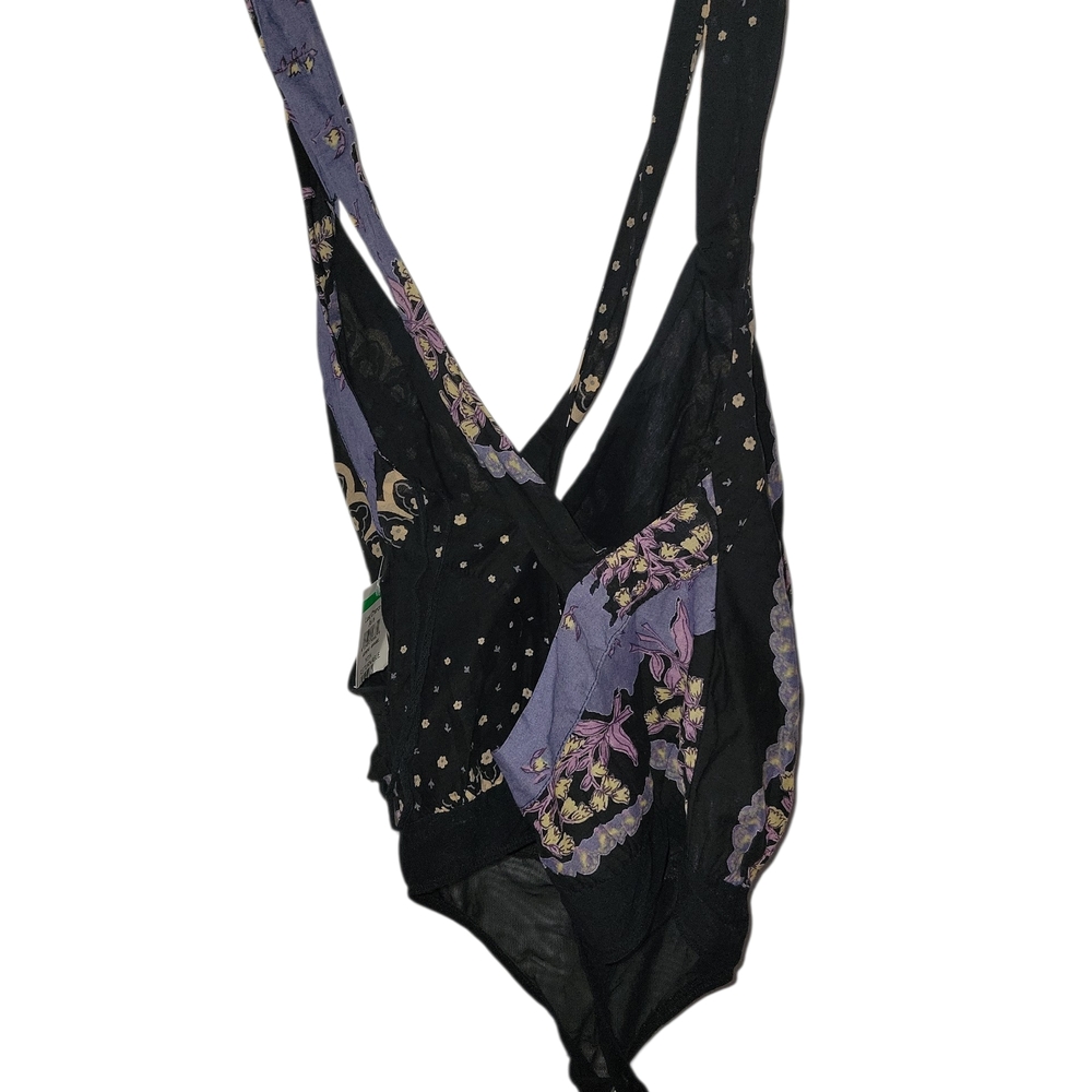 Free People Black and Purple Bodysuit - Picture 4 of 6